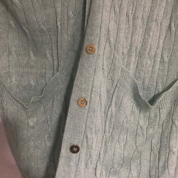 J.Crew seafoam green XS linen cardigan - Picture 2 of 5
